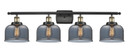 Bathroom Fixtures Four Lights by Innovations ( 405 | 916-4W-BAB-G73-LED Ballston Urban ) 