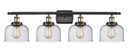 Bathroom Fixtures Four Lights by Innovations ( 405 | 916-4W-BAB-G74-LED Ballston Urban ) 
