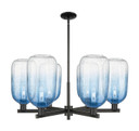 Mid. Chandeliers Glass Up by Innovations ( 405 | 716-6CR-BK-G482-7SB Arcadia ) 