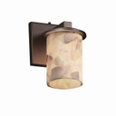 Sconces Single Glass by Justice Designs ( 102 | ALR-8771-10-DBRZ-LED1-700 Alabaster Rocks ) 