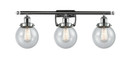 Bathroom Fixtures Three Lights by Innovations ( 405 | 916-3W-PC-G204-6-LED Ballston Urban ) 