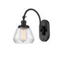 Sconces Single Glass by Innovations ( 405 | 918-1W-BK-G172-LED Franklin Restoration ) 
