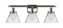 Bathroom Fixtures Three Lights by Innovations ( 405 | 916-3W-PC-G42-LED Ballston Urban ) 