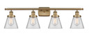 Bathroom Fixtures Four Lights by Innovations ( 405 | 916-4W-BB-G62-LED Ballston Urban ) 