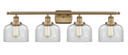 Bathroom Fixtures Four Lights by Innovations ( 405 | 916-4W-BB-G72 Ballston Urban ) 