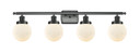 Bathroom Fixtures Four Lights by Innovations ( 405 | 916-4W-BK-G201-6-LED Ballston Urban ) 