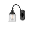 Sconces Single Glass by Innovations ( 405 | 918-1W-BK-G52-LED Franklin Restoration ) 