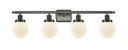 Bathroom Fixtures Four Lights by Innovations ( 405 | 916-4W-OB-G201-6 Ballston Urban ) 