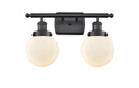 Bathroom Fixtures Two Lights by Innovations ( 405 | 916-2W-BK-G201-6-LED Ballston Urban ) 