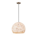 Pendants Sphere by Justice Designs ( 102 | ALR-6535-BRSS Alabaster Rocks! ) 
