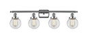 Bathroom Fixtures Four Lights by Innovations ( 405 | 916-4W-PC-G202-6 Ballston Urban ) 