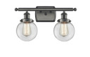 Bathroom Fixtures Two Lights by Innovations ( 405 | 916-2W-OB-G202-6-LED Ballston Urban ) 