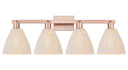Bathroom Fixtures Four Lights by Innovations ( 405 | 716-4W-AC-NBD-75-NAT Arcadia ) 
