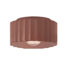 Exterior Ceiling Mount by Justice Designs ( 102 | CER-6185W-CLAY Radiance ) 