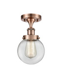 Semi-Flush Mts. Glass Down by Innovations ( 405 | 916-1C-AC-G202-6-LED Ballston Urban ) 