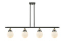 Linear/Island 4 Light + by Innovations ( 405 | 916-4I-BAB-G201-6-LED Ballston Urban ) 