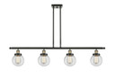 Linear/Island 4 Light + by Innovations ( 405 | 916-4I-BAB-G202-6 Ballston Urban ) 