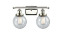 Bathroom Fixtures Two Lights by Innovations ( 405 | 916-2W-PN-G204-6 Ballston Urban ) 