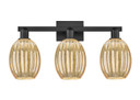 Bathroom Fixtures Three Lights by Innovations ( 405 | 716-3W-BK-G459-6ME Arcadia ) 