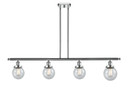 Linear/Island 4 Light + by Innovations ( 405 | 916-4I-PC-G204-6-LED Ballston Urban ) 