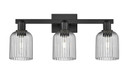 Bathroom Fixtures Three Lights by Innovations ( 405 | 716-3W-BK-G559-5SM Arcadia ) 