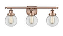 Bathroom Fixtures Three Lights by Innovations ( 405 | 916-3W-AC-G202-6 Ballston Urban ) 