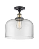 Semi-Flush Mts. Glass Down by Innovations ( 405 | 916-1C-BAB-G72-L Ballston Urban ) 