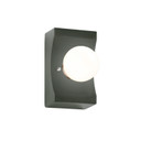 Sconces Single Glass by Justice Designs ( 102 | CER-3025-PWGN Ambiance ) 