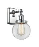 Sconces Single Glass by Innovations ( 405 | 916-1W-PC-G202-6 Ballston Urban ) 