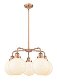 Mid. Chandeliers Glass Down by Innovations ( 405 | 916-5CR-AC-G201-8 Ballston Urban ) 