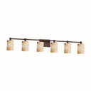 Bathroom Fixtures Five+Lights by Justice Designs ( 102 | ALR-8426-10-DBRZ Alabaster Rocks ) 