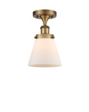 Semi-Flush Mts. Glass Down by Innovations ( 405 | 916-1C-BB-G61-LED Ballston Urban ) 