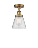Semi-Flush Mts. Glass Down by Innovations ( 405 | 916-1C-BB-G64 Ballston Urban ) 