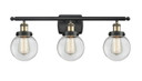 Bathroom Fixtures Three Lights by Innovations ( 405 | 916-3W-BAB-G202-6-LED Ballston Urban ) 