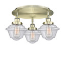 Semi-Flush Mts. Multi-port/Cluster by Innovations ( 405 | 916-3C-AB-G534 Ballston Urban ) 