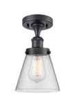 Semi-Flush Mts. Glass Down by Innovations ( 405 | 916-1C-BK-G64-LED Ballston Urban ) 