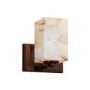Sconces Single Glass by Justice Designs ( 102 | ALR-8441-15-DBRZ Alabaster Rocks ) 