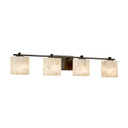 Bathroom Fixtures Four Lights by Justice Designs ( 102 | ALR-8444-30-DBRZ Alabaster Rocks ) 