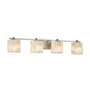 Bathroom Fixtures Four Lights by Justice Designs ( 102 | ALR-8444-30-NCKL Alabaster Rocks ) 