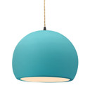 Pendants Sphere by Justice Designs ( 102 | CER-6535-RFPL-MBLK-BEIG-TWST Radiance ) 
