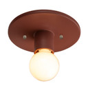 Flush Mounts Exposed Lamps by Justice Designs ( 102 | CER-6275-CLAY Radiance Collection ) 
