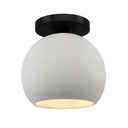 Semi-Flush Mts. Glass Down by Justice Designs ( 102 | CER-6353-BIS-MBLK Radiance ) 