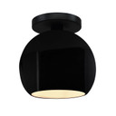 Semi-Flush Mts. Glass Down by Justice Designs ( 102 | CER-6353-BLK-MBLK Radiance ) 