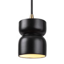Mini Pendants Cable by Justice Designs ( 102 | CER-6500-CRB-ABRS-BKCD Radiance ) 