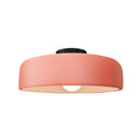 Semi-Flush Mts. Bowl Style by Justice Designs ( 102 | CER-6343-BSH-MBLK Radiance ) 