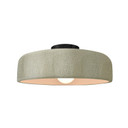 Semi-Flush Mts. Bowl Style by Justice Designs ( 102 | CER-6343-CKC-MBLK Radiance ) 