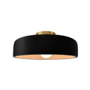 Semi-Flush Mts. Bowl Style by Justice Designs ( 102 | CER-6343-CRB-BRSS Radiance ) 