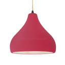 Pendants Glass Down by Justice Designs ( 102 | CER-6565-CRSE-MBLK-BEIG-TWST Radiance ) 