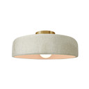 Semi-Flush Mts. Bowl Style by Justice Designs ( 102 | CER-6343-CRK-BRSS Radiance ) 