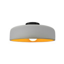 Semi-Flush Mts. Bowl Style by Justice Designs ( 102 | CER-6343-MTGD-MBLK Radiance ) 